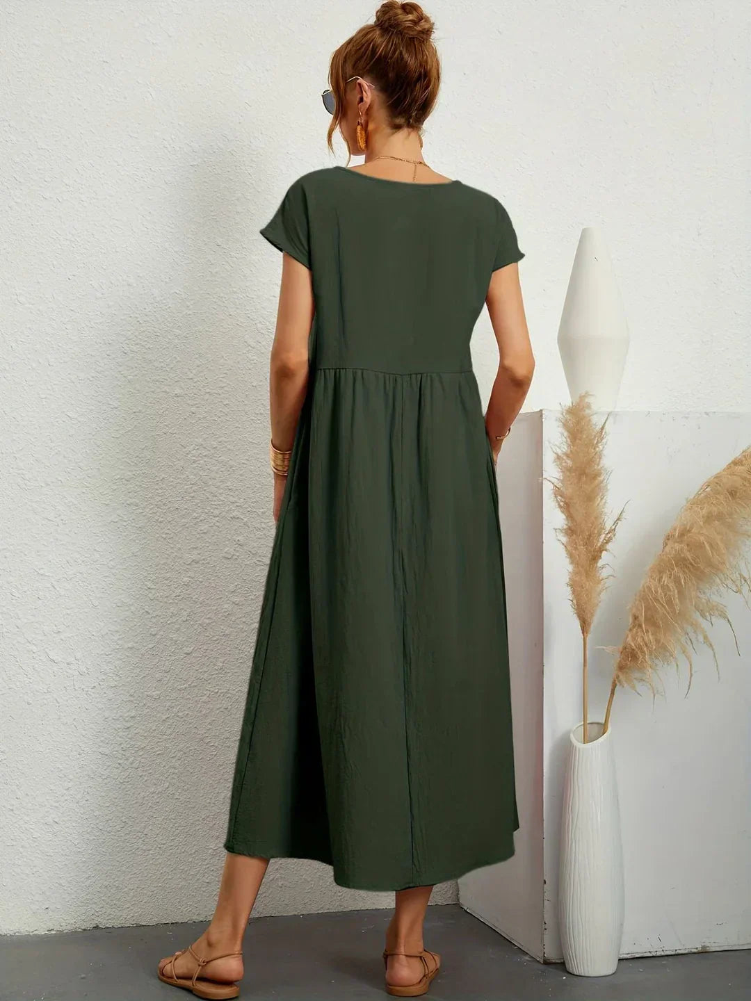 Bianca™ - Leichtes Kleid aus weicher Baumwolle mit Taschen