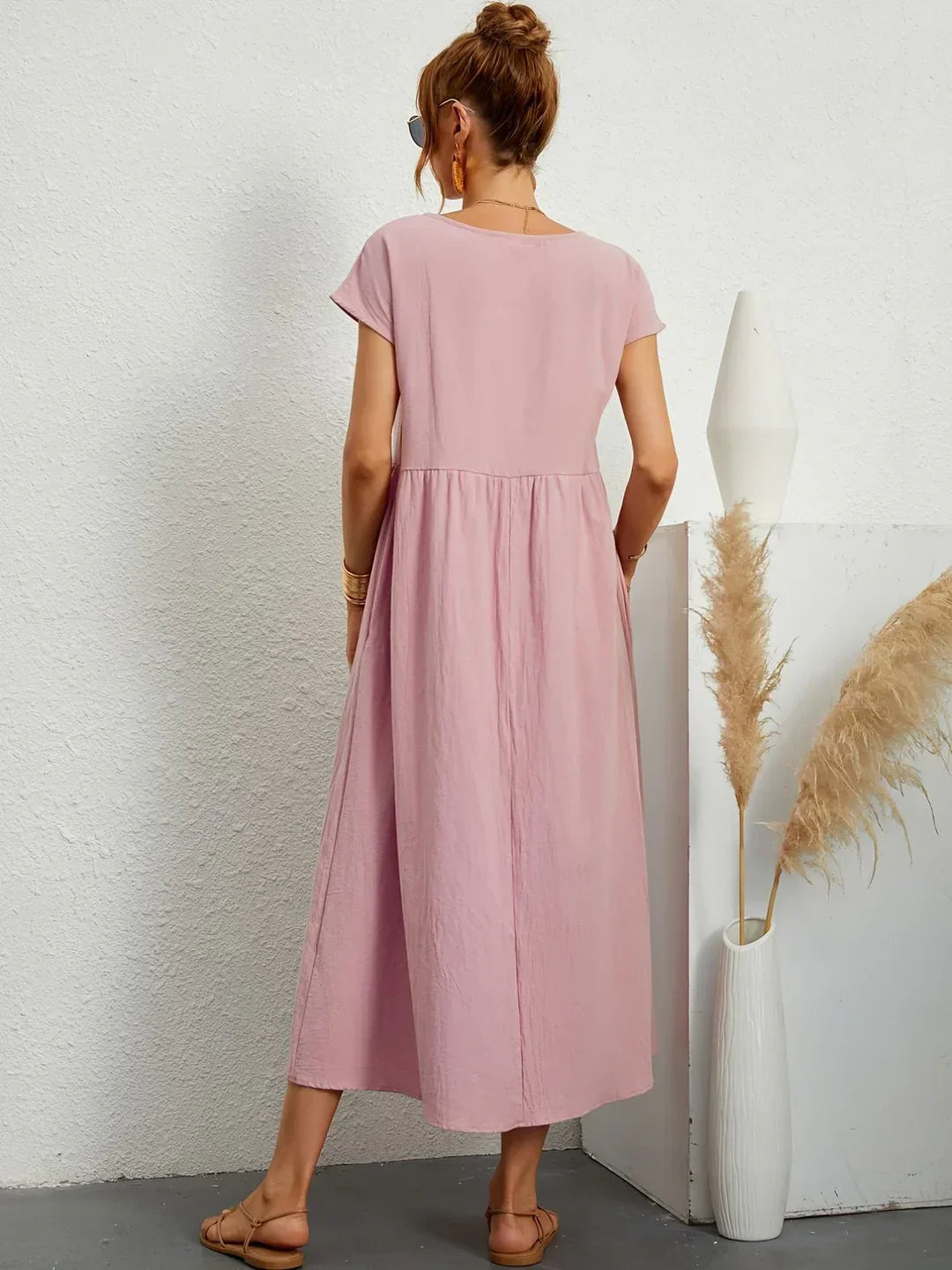 Bianca™ - Leichtes Kleid aus weicher Baumwolle mit Taschen