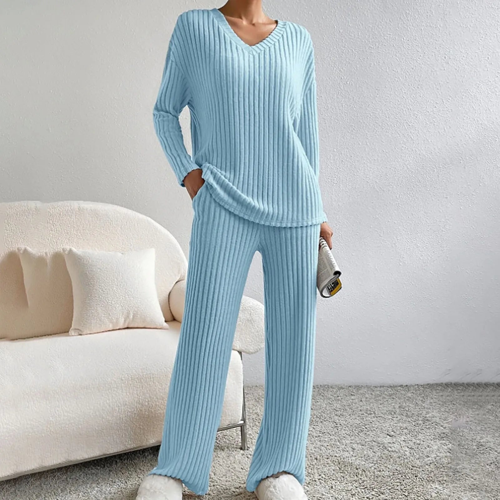 Amara™ | Elegantes zweiteiliges Strickset für Damen
