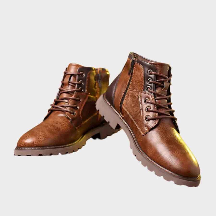 RICARDO™ | STIEFEL MIT SCHNÜRSENKELN AUS ROBUSTEM LEDER