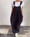 Casual Trägerkleid in Uni