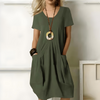 Viena™ - Elegantes Baumwollkleid mit Bauchband